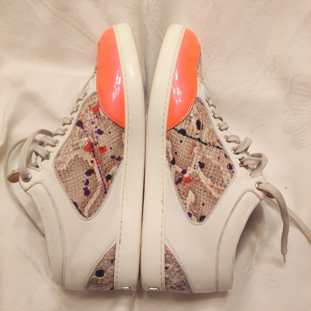 Authentic Jimmy Choo Miami Embossed Sneakers
